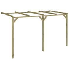 Vidaxl Prislonska pergola 2x4x2,2 m lesena