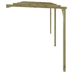 Vidaxl Prislonska pergola 2x4x2,2 m lesena