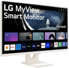 LG Smart 27SR50F-W monitor, 68,58cm (27), IPS, FHD, zvočniki