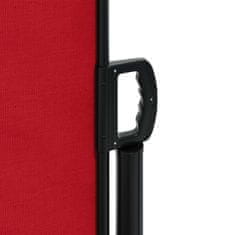 Vidaxl Zložljiva stranska tenda rdeča 200x500 cm