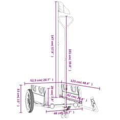 Vidaxl Kolesarska prikolica rdeča oxford tkanina in železo
