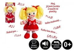 Teddies Lucinka krpana lutka iz pliša 30 cm češko petje