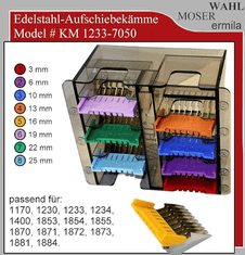 Wahl Moser Komplet nastavkov za strojčke Wahl in Moser - 8 delni
