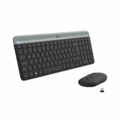 Logitech Tipkovnica in Miška Logitech 920-009198 Črna Siva Qwerty Španska