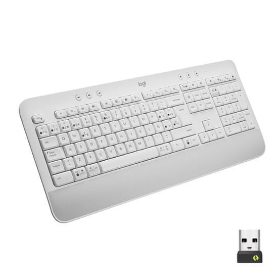 Logitech Tipkovnica Logitech 920-010971 Qwerty Španska Bela