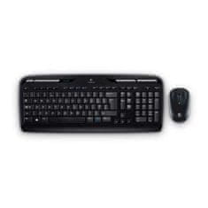 Logitech Tipkovnica in Brezžična Miška Logitech MK330 Črna Qwerty Španska