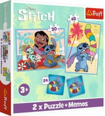 Trefl 3v1 Lilo&Stitch set: Happy day (2x puzzle + pexeo)