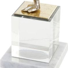 DKD Home Decor Dekorativna figura DKD Home Decor Resin Crystal Marble (30 x 10 x 27 cm)