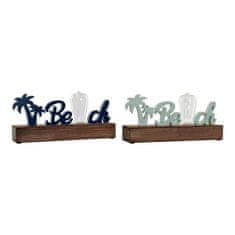 DKD Home Decor Dekorativna slika DKD Home Decor Beach LED Green Navy Blue Mediterranean 34 x 8 x 16 cm (2 enoti)