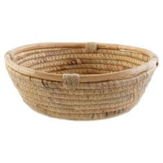 DKD Home Decor Središčni kos DKD Home Decor Brown Natural Tropical 25 x 25 x 8 cm