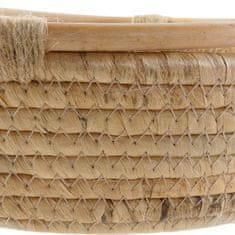 DKD Home Decor Središčni kos DKD Home Decor Brown Natural Tropical 25 x 25 x 8 cm