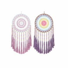 DKD Home Decor Lovilec sanj DKD Home Decor 8424001858286 Pink Lilac Fringe Boho 32 x 2 x 85 cm (2 enoti)