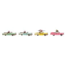 DKD Home Decor Dekorativna slika DKD Home Decor Car 25,8 x 10,5 x 9,5 cm Vintage (4 kosi)