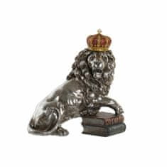 DKD Home Decor Dekorativna figura DKD Home Decor Srebrni lev iz smole (42 x 25 x 45 cm)