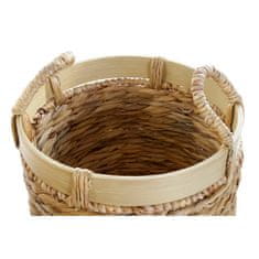 DKD Home Decor Komplet košar DKD Home Decor Bamboo Tropical Rushes (35 x 35 x 30,5 cm) (3 kosi)