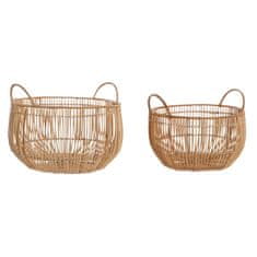 DKD Home Decor Komplet košar DKD Home Decor Rattan (36 x 36 x 27 cm)