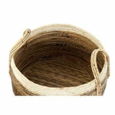 DKD Home Decor Komplet košar DKD Home Decor Tropical Natural Fibre Rushes (45 x 45 x 33 cm) (3 kosi)