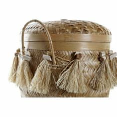 DKD Home Decor Košarica komplet DKD Home Decor 39 x 39 x 55 cm Bamboo Fringe Boho