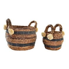 DKD Home Decor Komplet košar DKD Home Decor Colonial Fibre (31 x 31 x 33 cm)