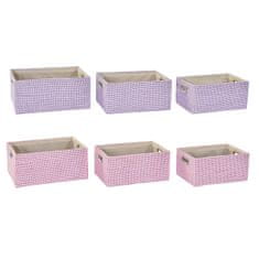 DKD Home Decor Komplet košar DKD Home Decor 40,5 x 27,5 x 18 cm Poliester (2 enoti)