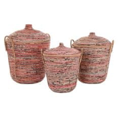 DKD Home Decor Komplet košar DKD Home Decor Rattan (51 x 51 x 67 cm)