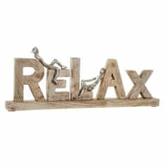 DKD Home Decor Dekorativna figura DKD Home Decor Relax Silver Aluminium (58 x 7 x 22 cm)