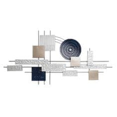 DKD Home Decor Stenska dekoracija DKD Home Decor Grey Blue Metal Modern (120 x 5,7 x 59 cm)