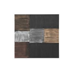 DKD Home Decor Stenska dekoracija DKD Home Decor Black Golden Glamour Modern MDF Wood (91 x 3 x 91 cm)