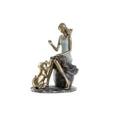 DKD Home Decor Dekorativna slika DKD Home Decor Blue Golden Lady 13 x 8,5 x 17,5 cm