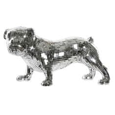 DKD Home Decor Dekorativna figura DKD Home Decor Angleški srebrni buldog iz smole moderno (45,5 x 21,5 x 25 cm)