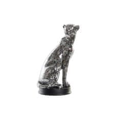 DKD Home Decor Dekorativna figura DKD Home Decor Silver Leopard Resin (19,5 x 16 x 31,5 cm)