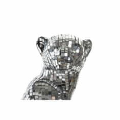 DKD Home Decor Dekorativna figura DKD Home Decor Silver Leopard Resin (19,5 x 16 x 31,5 cm)