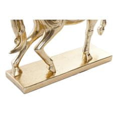 DKD Home Decor Dekorativna figura DKD Home Decor 34 x 9,5 x 33,5 cm Konj Srebrna Zlata (2 enoti)