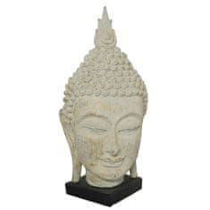 DKD Home Decor Dekorativna slika DKD Home Decor 33 x 34 x 65 cm Siva Buda Oriental Stripped