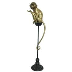 DKD Home Decor Dekorativna figura DKD Home Decor Golden Metal Resin Colonial Monkey (32 x 21 x 105 cm)