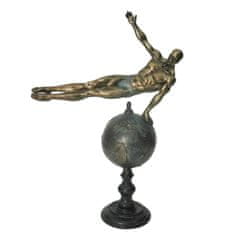 DKD Home Decor Dekorativna figura DKD Home Decor Zlata smola Gimnastičarka Moderno (27 x 11 x 39 cm)