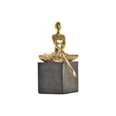 DKD Home Decor Dekorativna figura DKD Home Decor Balerina Zlata smola Temno siva (21,5 x 23 x 32 cm)