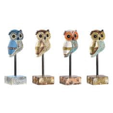 DKD Home Decor Dekorativna figura DKD Home Decor Multicolor Owl Boho 6,5 x 6,2 x 20 cm (4 enote)