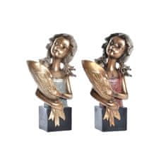 DKD Home Decor Dekorativna figura DKD Home Decor 21 x 13 x 36 cm Rdeča zlata turkizna (2 enoti)