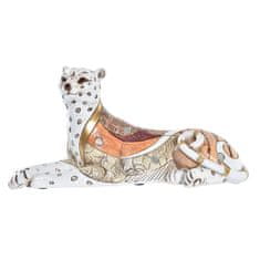 DKD Home Decor Dekorativna slika DKD Home Decor White Orange Leopard Colonial 24 x 10 x 12 cm