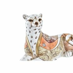 DKD Home Decor Dekorativna slika DKD Home Decor White Orange Leopard Colonial 24 x 10 x 12 cm