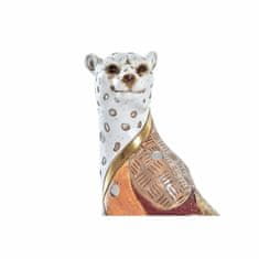 DKD Home Decor Dekorativna slika DKD Home Decor 15 x 8 x 25 cm Oranžna Bela Leopard Colonial