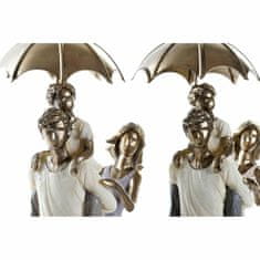 DKD Home Decor Dekorativna slika DKD Home Decor dežnik 17,5 x 8,5 x 31 cm Copper Family (2 enoti)