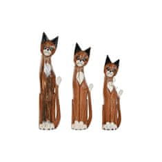 DKD Home Decor Dekorativna slika DKD Home Decor White Brown Cats 21 x 7 x 80 cm 17 x 6 x 80 cm