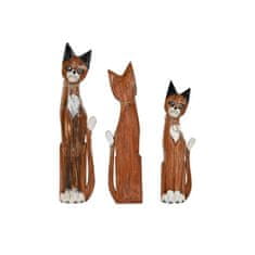 DKD Home Decor Dekorativna slika DKD Home Decor White Brown Cats 21 x 7 x 80 cm 17 x 6 x 80 cm