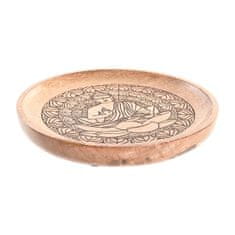 DKD Home Decor Valet Tray DKD Home Decor Mango les Naravni Buda Oriental 20,5 x 20,5 x 2,5 cm