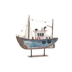 DKD Home Decor Dekorativna slika DKD Home Decor Blue White Barco 25 x 4 x 24 cm