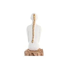 DKD Home Decor Dekorativna figura DKD Home Decor Lady Brown White (2 enoti)