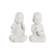 DKD Home Decor Dekorativna figura DKD Home Decor 25,5 x 19 x 39 cm White Monk Oriental (2 enoti)