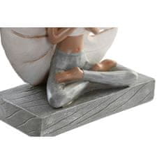 DKD Home Decor Dekorativna figura DKD Home Decor 16 x 7,5 x 21 cm Siva Bela Joga (2 enote)